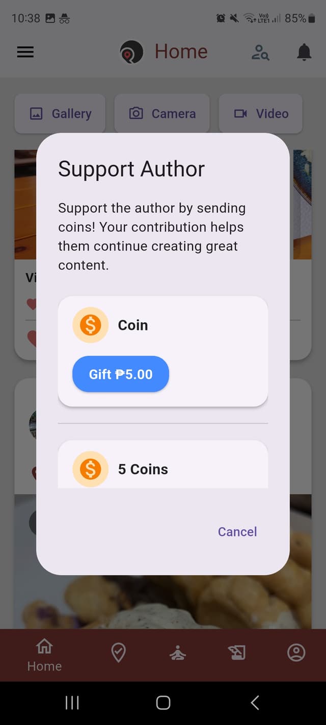 Support creators screenshot